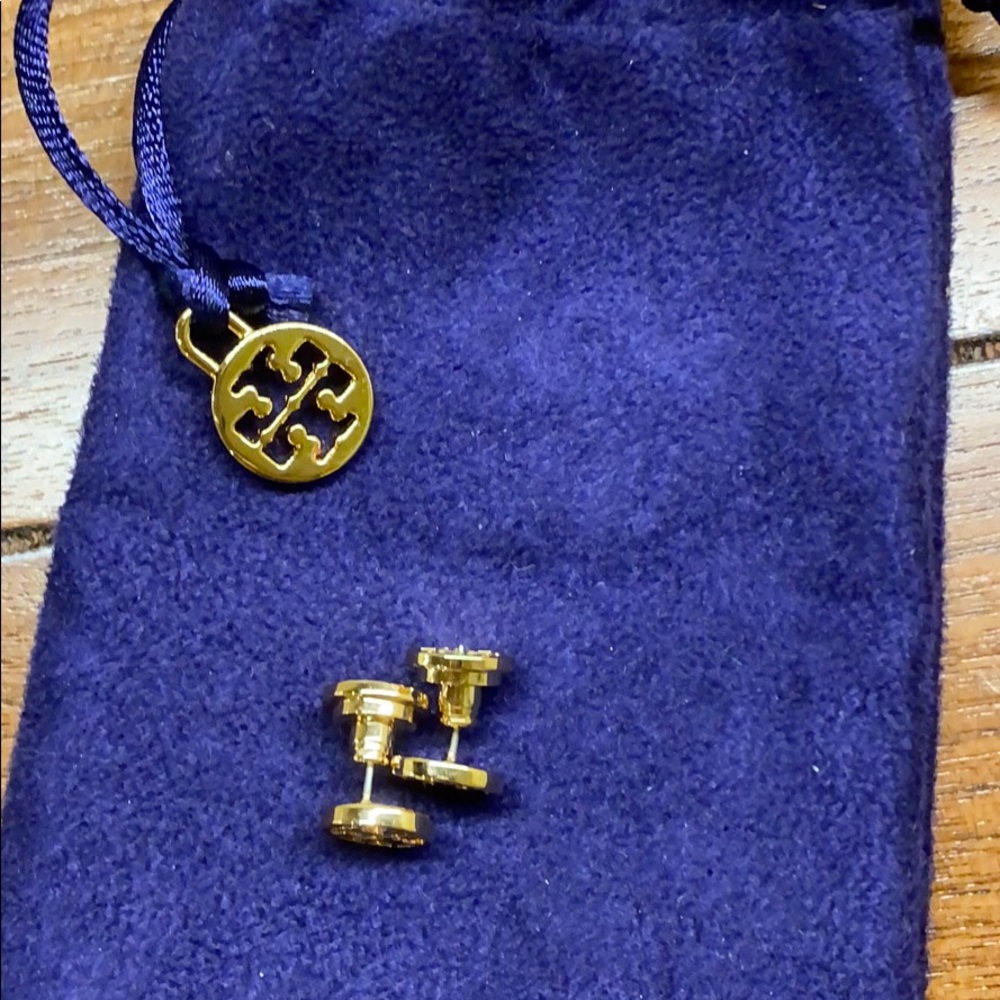 tory butch logo earrings
